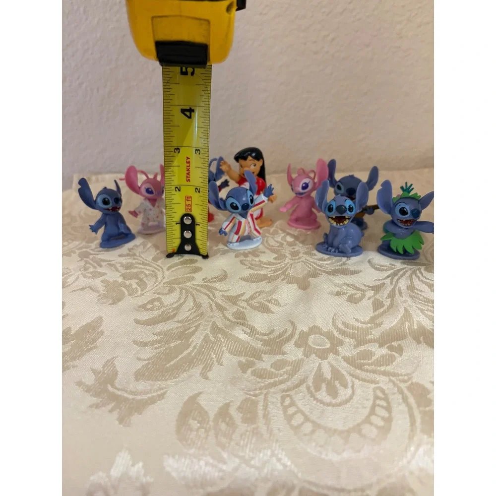 Disney Lilo and Stitch Mini Figure Lot 10pc Lilo Angel Scrump Hula Guitar PJs